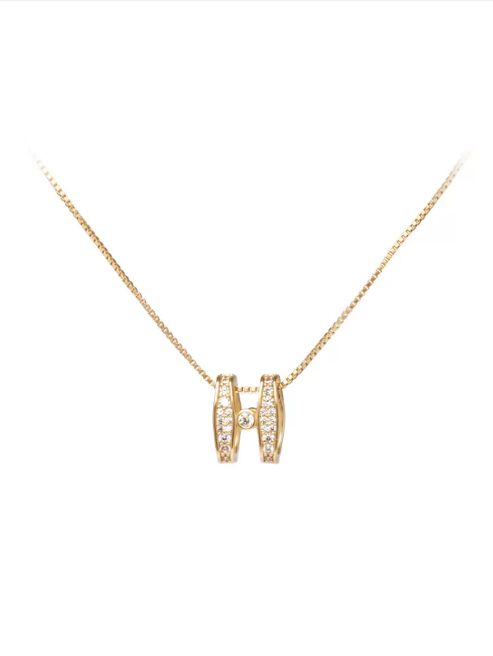 「小幸运」系列字母轻奢小众高级感锁骨链女新款